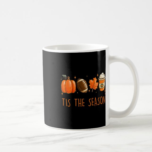 Mug C'Est La Saison Automne Football Citrouille Coffee (Droite)