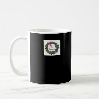 Mug C'est la saison Couronne de Noël