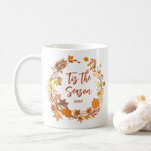 C'est la saison Couronne rustique d'automne Café