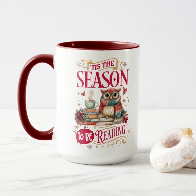 Mug C'est la saison de lire  (Avec donut)