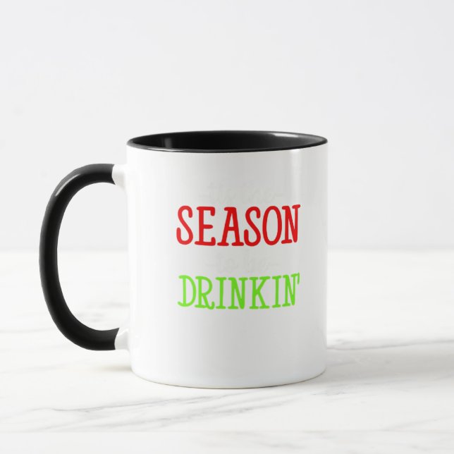 Mug C'Est La Saison D'Être Des Vacances Boissons (Gauche)