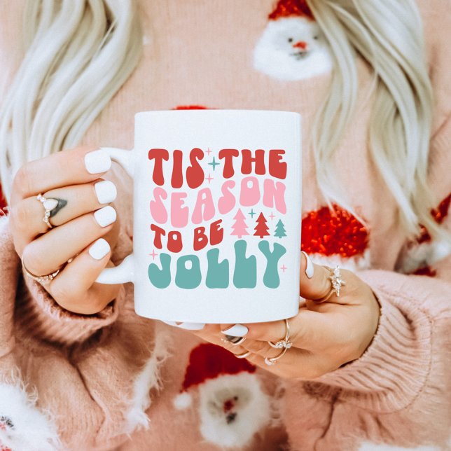 Mug 'C'est la saison d'être Jolly Noël (Créateur téléchargé)