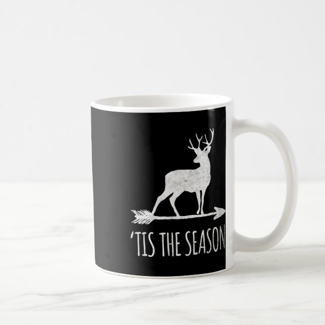 Mug C'Est La Saison Drôle Chasse De Bow De Cerfs (Droite)