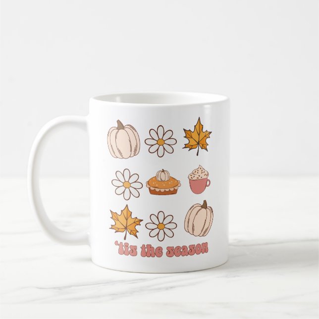 Mug C'Est La Saison Feuilles D'Automne, Pie & Citrouil (Gauche)