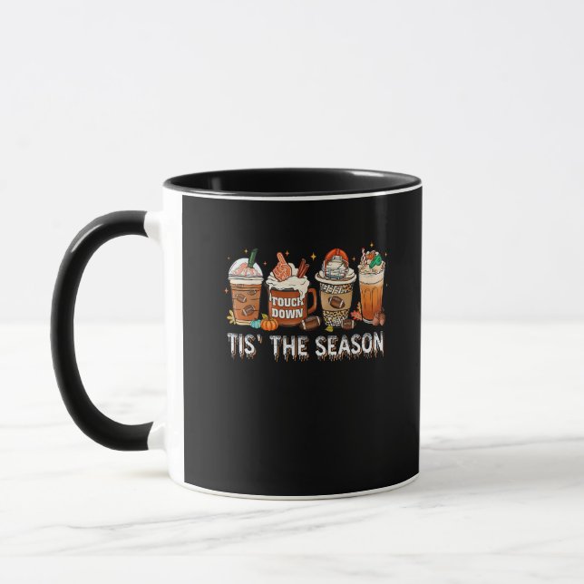 Mug C'Est La Saison Football Citrouille Épice Hallowee (Gauche)