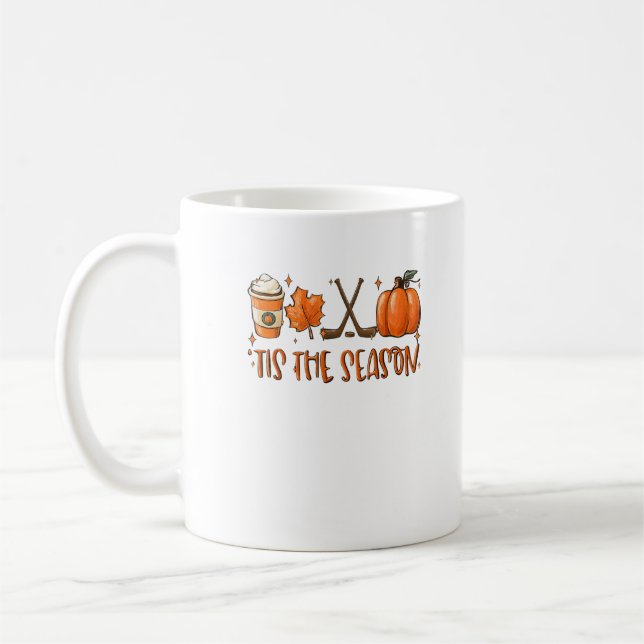 Mug C'est la saison Latte de citrouille Feuilles d'aut (Gauche)