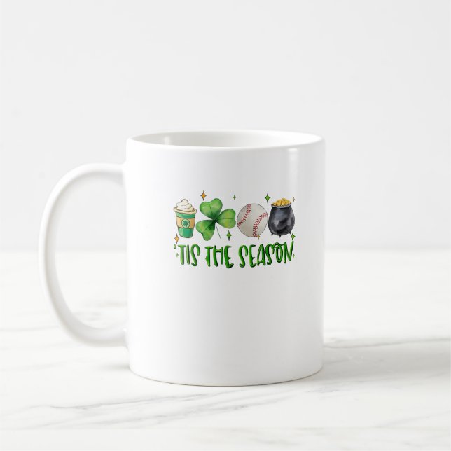 Mug C'Est La Saison Latte Patricks Day Baseball (Gauche)