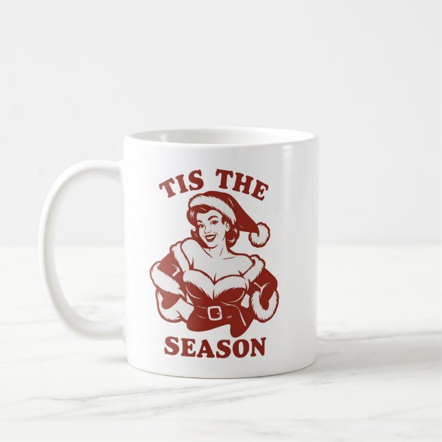 Mug C'est la saison Snarky Noël Sarcasme Humour  (Gauche)