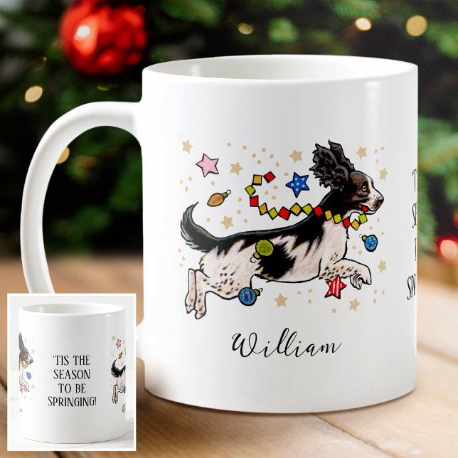 Mug 'C'est la saison Springer personnalisée Spaniel (Créateur téléchargé)