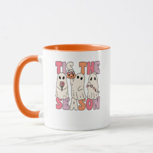 Mug C'Est La Saison Super Fantôme Avec Fleurs Vintages