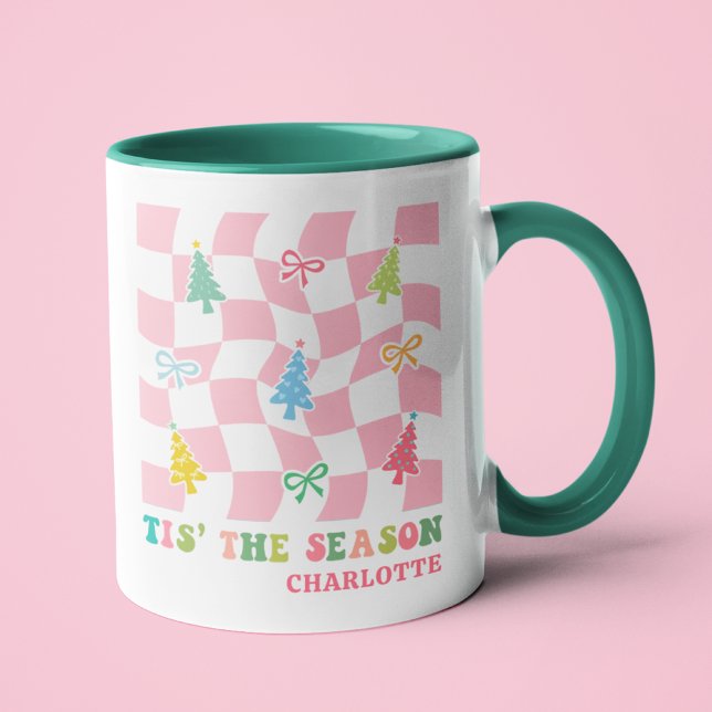Mug C'Est La Saison Super Pink Coquette Nom De Noël (Créateur téléchargé)