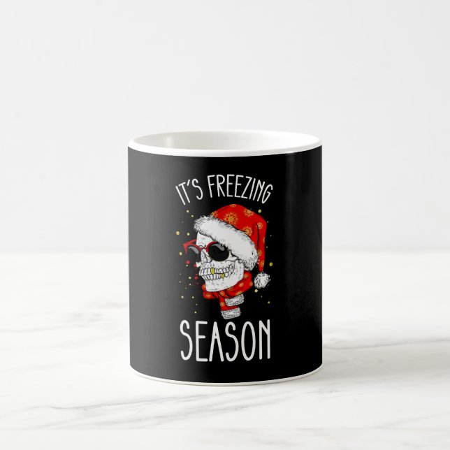 Mug C'est la saison verglaçante hiver neige Noël (Centre)
