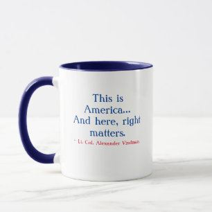 Mug "C'est l'Amérique...et ici, ce qui compte, c'est
