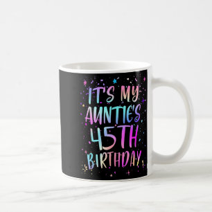 Mug C'est l'anniversaire de ma tante 45 ans Coloré Joy