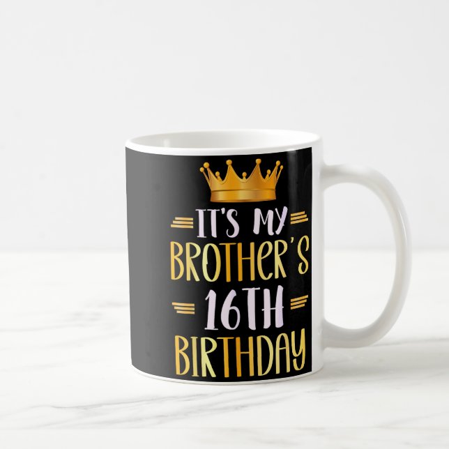 Mug C'est l'anniversaire des 16 ans de mon frère Joyeu (Droite)