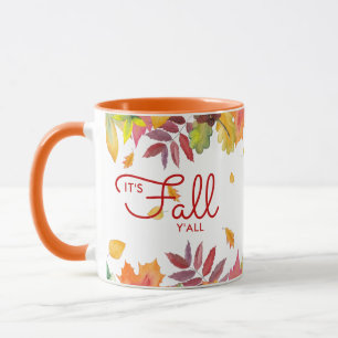 Mug C'est l'automne à tous les diables Feuilles d'auto