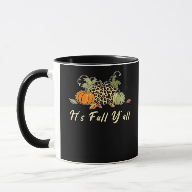 Mug C'est l'automne, bon automne léopard (Gauche)