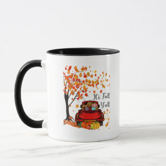 Mug C'est l'Automne Y'all Citrouille Léopard Saison Au