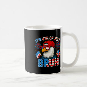 Mug C'est le 4 juillet Bruh Aigle américain Patriote G