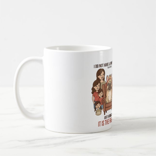 Mug C'est le design de l'enfant préféré Frenchie (Gauche)