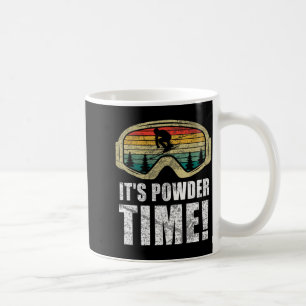 Mug C'est le moment de la poudreuse drôle ski neige li