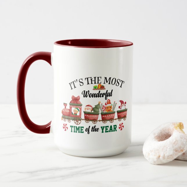 Mug C'est le moment le plus merveilleux de l'année (Avec donut)