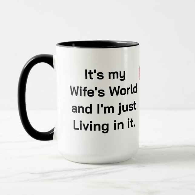Mug C'est le monde de ma femme (Gauche)