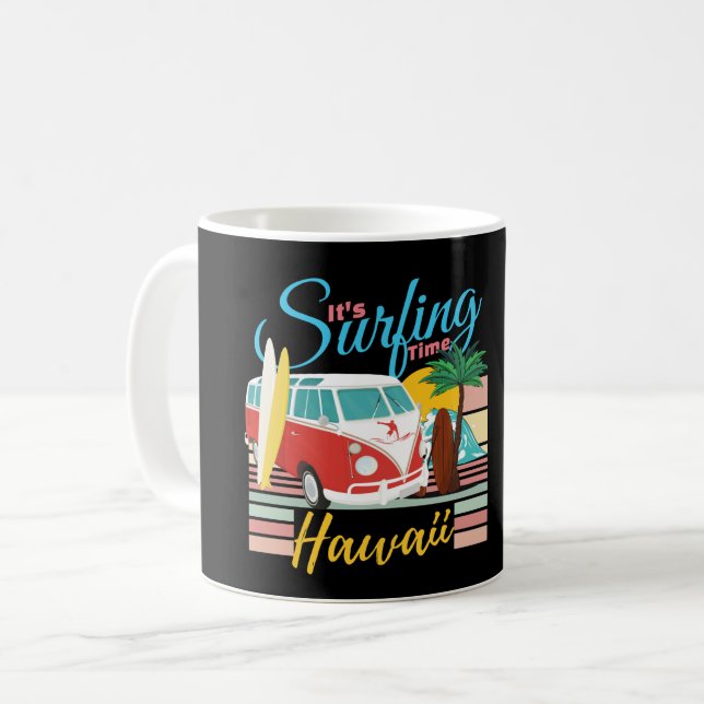 Mug C'est le temps du surf Hawaii - Summer Beach Vibes (Devant gauche)