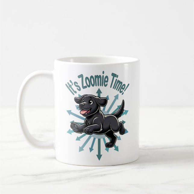 Mug C'est le temps Zoomie Black Lab (Gauche)
