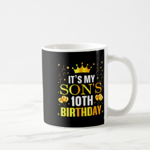 Mug C'est les 10 ans de mon fils Joyeux Anniversaire 1