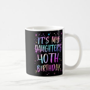 Mug C'est les 40 ans de ma fille Coloré Joyeux 40 A