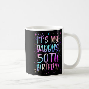 Mug C'est les 50 ans de mon papa Coloré Joyeux 50 ans