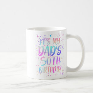 Mug C'est les 50 ans de mon père Coloré Joyeux 50 ans