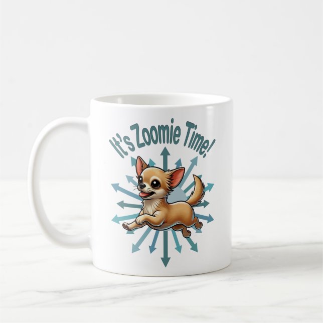 Mug C'est l'heure de Zoomie Chihuahua (Gauche)