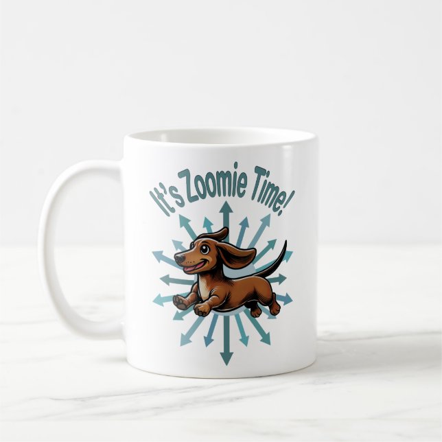 Mug C'est l'heure de Zoomie Dachshund (Gauche)