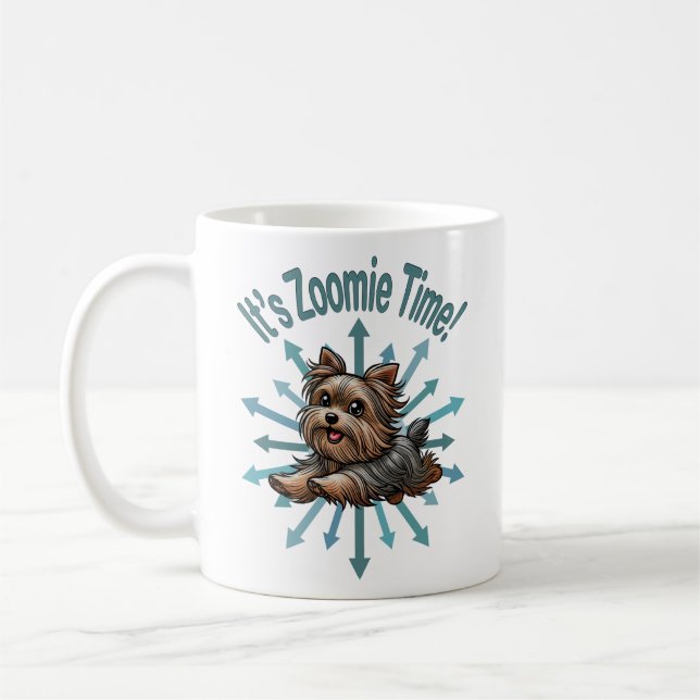 Mug C'est l'heure de Zoomie Yorkshire Terrier (Gauche)