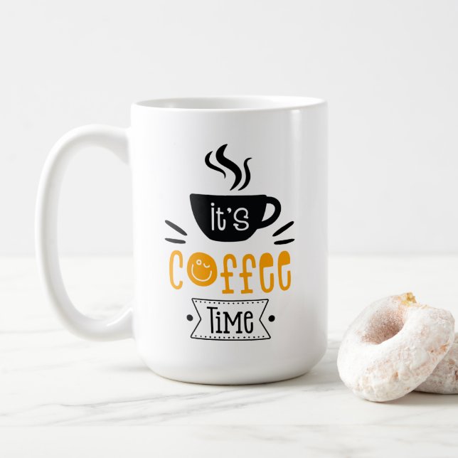 Mug C'est l'heure du café, (Avec donut)