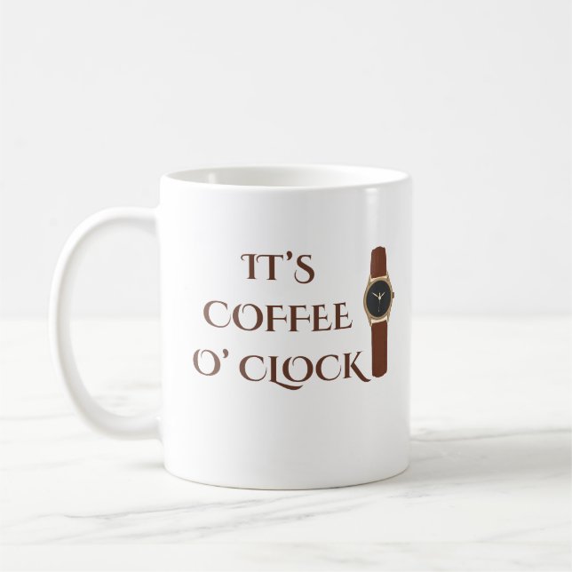 Mug C'est l'heure du café Humour café (Gauche)