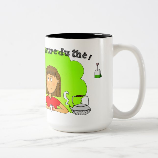 Mug "C'est l'heure du thé !" pour gaucher (Droit)