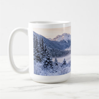Mug "C'est l'hiver !" Montagne enneigée