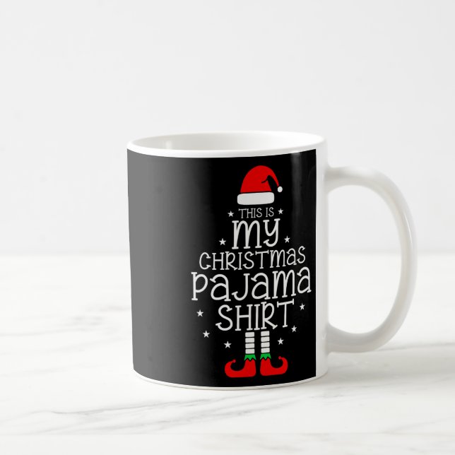 Mug C'est ma chemise de pyjama de Noël - Arbre de Noël (Droite)