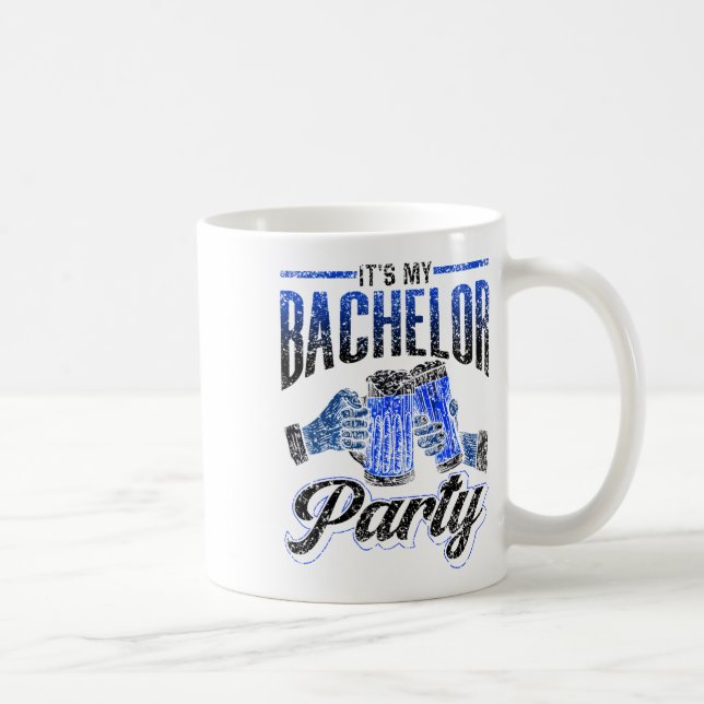 Mug C'est ma soirée de bachelorette mariée marié équip (Droite)
