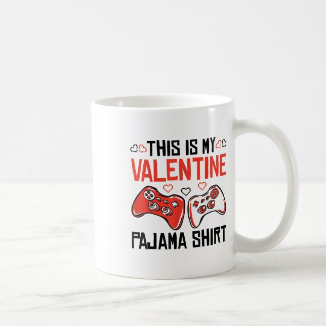 Mug C'Est Ma Valentine Pyjama Chemise Joueuse Garçon M (Droite)