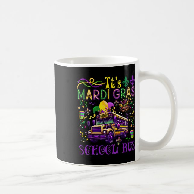 Mug C'est Mardi Gras School Bus Driver Team Costume Ma (Droite)