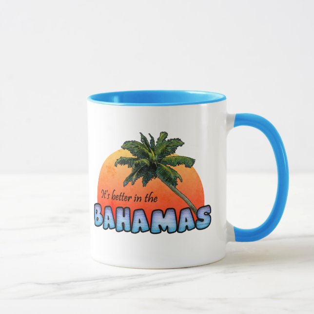 Mug C'est mieux aux Bahamas (Droite)
