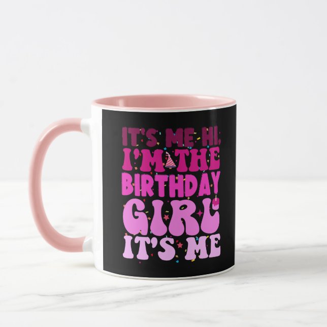 Mug C'est moi Salut Je suis la fille d'anniversaire C' (Gauche)