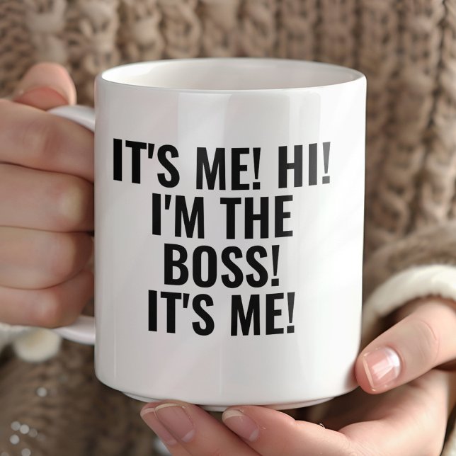 Mug C'est moi, salut, je suis le patron ! Drôle (Créateur téléchargé)