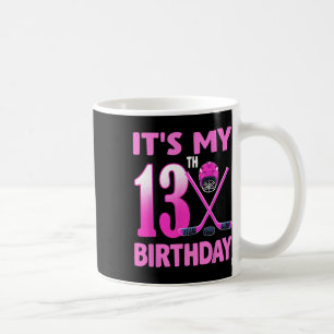 Mug C'est mon 13e anniversaire Fille de hockey sur gla