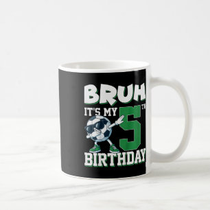 Mug C'est mon 5ème anniversaire garçon football Footby
