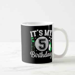 Mug C'est mon 5ème anniversaire Golf 5 ans joueur de g